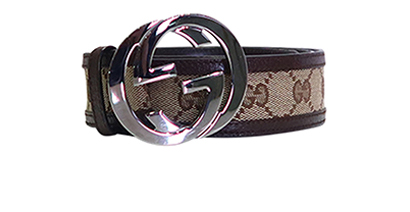Gucci Interlocking GG Belt, front view